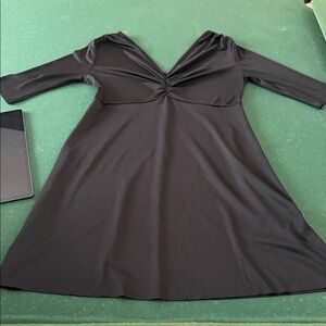 Zara Elegant Black Long Sleeve Dress
